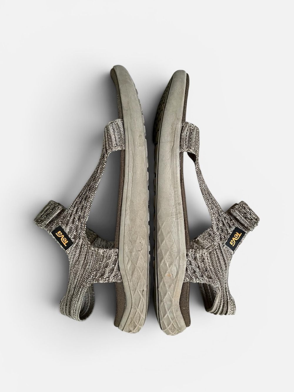 Teva Terra-Float 2 Knit Universal Sandal in Olive/Desert Taupe Size 8 - Picture 6 of 9